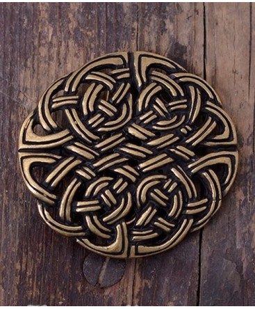 boucle de ceinture bronze  avec motifs celtes
