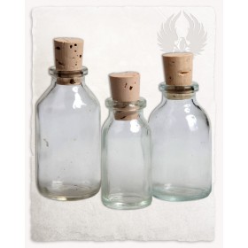 Les fioles, ou bouteilles à potion : 10 ml, 20 ml et 30 ml