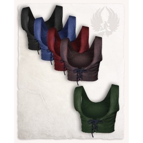 Toutes les déclinaisons du corsage Annabelle : noir, bleu, rouge, marron, vert