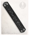 Bracelet en cuir noir avec un dragon