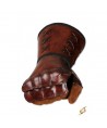 Esthétique ce gantelet cuir main droite offre une protection maximale de l'avant-bras