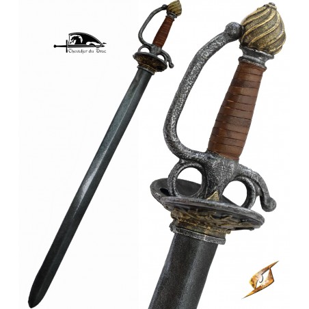 L'épée de cour est le modèle de l'épée de duel, avec sa garde en coque et sa lame formée pour l'escrime de pointe