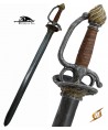 L'épée de cour est le modèle de l'épée de duel, avec sa garde en coque et sa lame formée pour l'escrime de pointe