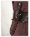 Fourreau pour dague en cuir noir ou marron Geralt