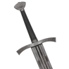 la poignée, la garde et le pommeau de l'épée bâtarde de Robert Stark sont typiques des épées normandes médiévales