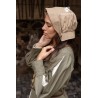 Le bonnet médiéval Helga couleur écru chanvre