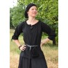 la blouse médiévale noir à manches 3/4 - Briga : cintrez-là, ou pas