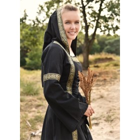 ROBE MÉDIÉVALE ELEANOR NOIRE