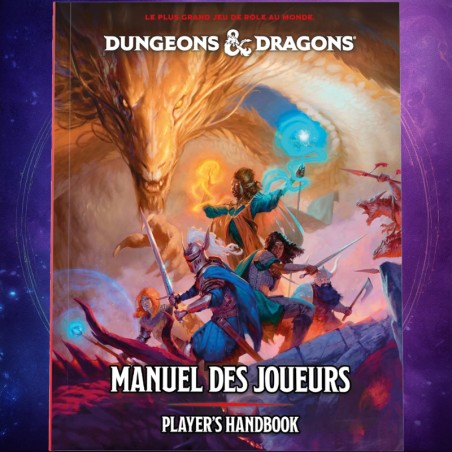 Couverture du Manuel des joueurs 2024 pour Donjons et Dragons