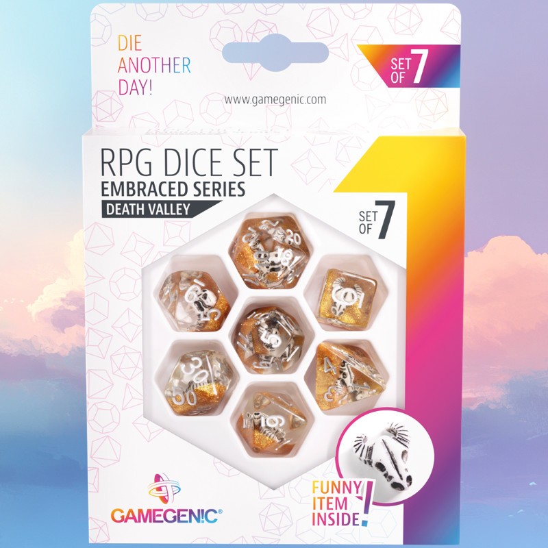 SET DE 7 DÉS JDR - INCRUSTÉ CRANE SET DE 7 DÉS JDR - INCRUSTÉ CRANE