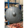 Ce bouclier viking à peindre est sculpté pour donner un effet bois et métal