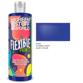 Peinture flexible pour cosplay bleu cyan