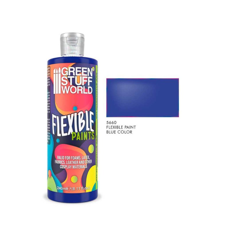 Peinture flexible pour cosplay bleu cyan Peinture flexible pour cosplay bleu cyan