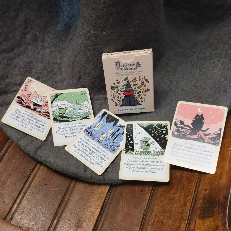 Les cartes de miagie pour Donjons et Chatons Les cartes de miagie pour Donjons et Chatons