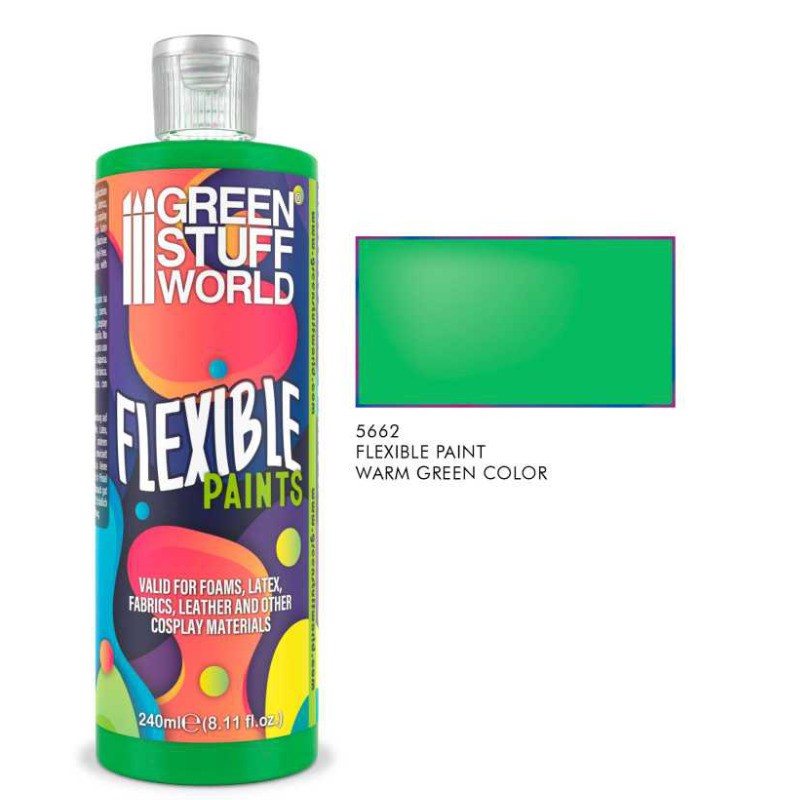 Peinture flexible de cosplay vert chaud Peinture flexible de cosplay vert chaud