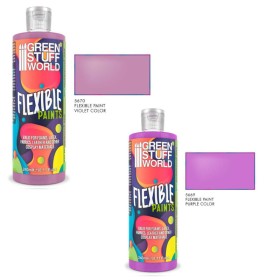 Peinture flexible - nuances violettes