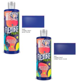 Peinture flexible - nuances bleues