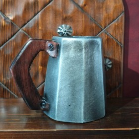 Chopine de GN effet étain et bois