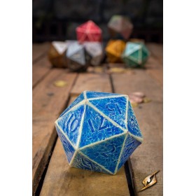 Gros D20 bleu