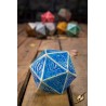 Gros D20 bleu