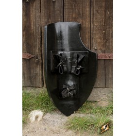 BOUCLIER CHEVALIER VERT/BLANC - 80x52 cm