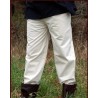 PANTALON  COTON ECRU