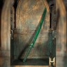 un katana couleur d'émeraude et de jade