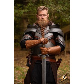 Gants de dragonnier en cuir marron
