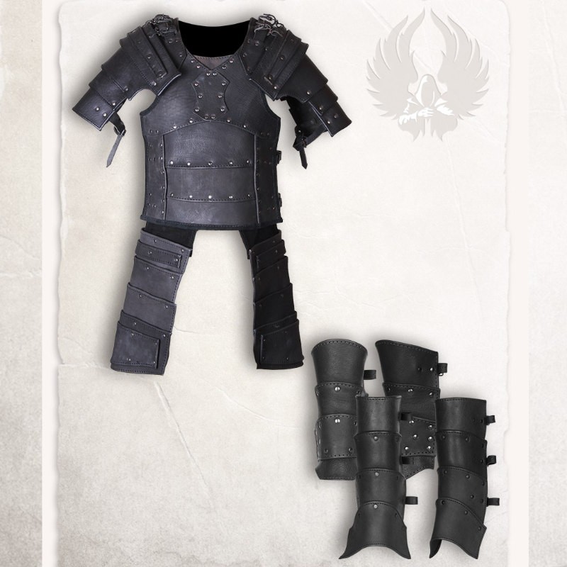 L'armure complète Albrecht, couleur noire