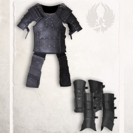 L'armure complète Albrecht, couleur noire