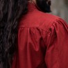 CHEMISE MÉDIÉVALE ROUGE A LACET