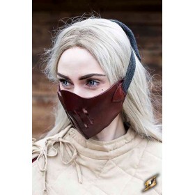MASQUE MEMPO EN CUIR MARRON