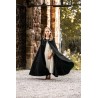 cape noire en laine avec fibule taille XS/S