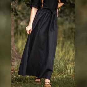 Jupe noire à taille élastiquée