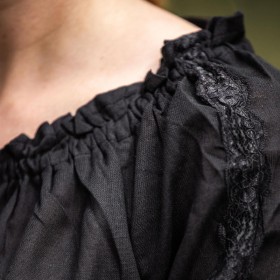 Un cordon resserre plus ou moins le col