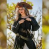 Sur-robe pirate noire pour femme