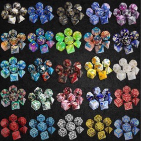 Différents sets de dés surprise