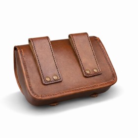 GRANDE SACOCHE EN CUIR À PASSANTS ARRIÈRE